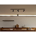 1-phase spot JEROME LINK set of 3 GU10 IP20, black dimmable