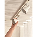 Nordlux 1-Projecteur monophas� EIK LINK GU10 IP20, blanche gradable