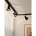 1-Projecteur monophas� EIK LINK GU10 IP20, noir gradable