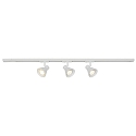 1-Projecteur monophas� EIK LINK lot de 3 GU10 IP20, blanche gradable