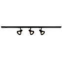 1-Projecteur monophas� EIK LINK lot de 3 GU10 IP20, noir gradable