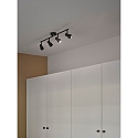 Nordlux ceiling luminaire BOSTON 4 flames GU10 IP20, black dimmable