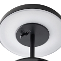 solar table lamp ELMER SOLAR IP44, black dimmable