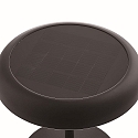 solar table lamp ELMER SOLAR IP44, black dimmable