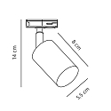 Nordlux 1-Projecteur monophas� EXPLORE LINK GU10 IP20, blanche gradable