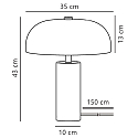 Nordlux Lampe de table GABRIELLE E14 IP20, chrome 