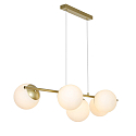 Luminaire à suspension LILLY 5 flammes E14 IP20, laiton gradable