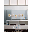 Nordlux pendant luminaire LILLY 5 flames E14 IP20, brass dimmable