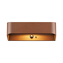 Nordlux solar wall luminaire MARCELLIO with sensor IP54, brown 