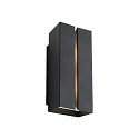 Luminaire mural d�ext�rieur CLARINI E27 IP54, seaside noir gradable