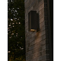 Nordlux Luminaire mural d�ext�rieur CLARINI E27 IP54, seaside noir gradable