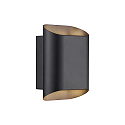 Luminaire mural d�ext�rieur NICO 22 ROUND MAXI GU10 IP54, noir gradable