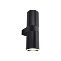 Luminaire mural d�ext�rieur KYKLOP RIPPLE MAXI haut bas, avec douille E27 IP54, noir