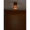 Nordlux Plafonnier ext�rieur SIDARA angulaire, perfor�, r�sistant � l'air marin E27 IP54, seaside brun m�tallique
