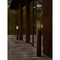 Nordlux Borne d'�clairage SIDARA 95 E27 IP44, seaside brun m�tallique gradable
