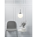 Nordlux Luminaire � suspension CAFE 20 en forme de boule E27 IP20, acier bross� gradable