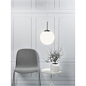 Nordlux Luminaire � suspension CAFE 30 en forme de boule E27 IP20, acier bross� gradable