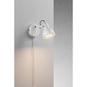 Luminaire mural ASLAK � 1 flamme, avec interrupteur, r�glable GU10 IP20, blanc trafic 