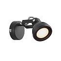 Luminaire mural ASLAK � 1 flamme, avec interrupteur, r�glable GU10 IP20, mat, noir profond 