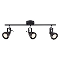 Luminaire de plafond ASLAK � 2 flammes, r�glable GU10 IP20, mat, noir profond gradable