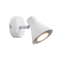 Luminaire mural EIK � 1 flamme, avec interrupteur, avec prise de courant GU10 IP20, blanc mat 