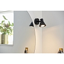 Luminaire mural EIK � 1 flamme, avec interrupteur, avec prise de courant GU10 IP20, noir mat 