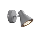 Luminaire mural EIK � 1 flamme, avec interrupteur, avec prise de courant GU10 IP20, gris, mat 