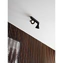 Rampe de projecteurs EIK � 2 flammes, r�glable GU10 IP20, noir mat gradable