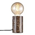 Lampe de table SIV E27 IP20, marron 