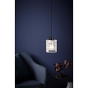 Nordlux Nordlux Pendant luminaire HOLLYWOOD, height 17.7cm, shade � 10.8cm, pendulum 300cm, E27, clear / black