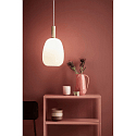 Nordlux Nordlux Pendant luminaire ALTON 23, shade � 23cm, height 43cm, pendulum 300cm, E27, white / brass / black