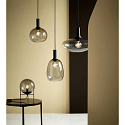 Nordlux Pendant luminaire ALTON 23, E27, IP20, black/smoky
