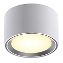 Nordlux LED Ceiling luminaire FALLON, height 6cm, � 10cm, 8.5W 2700K 500lm 110�, MOODMAKER circuit, dimmable, white / steel