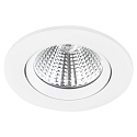Nordlux LED Recessed Downlight FREMONT IP23, Ø 8.5cm, 5.5W 2700K 345lm 36°, swiveling 12°, white