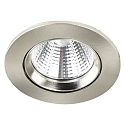 Nordlux Plafonnier encastré FREMONT rond, pivotant IP23, argent