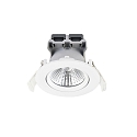 Nordlux Plafonnier encastr� FREMONT pivotant, lot de 3 IP23, blanche