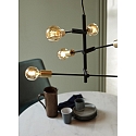 Nordlux Luminaire � suspension JOSEFINE E27 IP20, laiton, noir , noir mat 