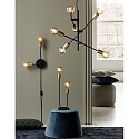 Nordlux Luminaire � suspension JOSEFINE E27 IP20, laiton, noir , noir mat 