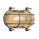 Outdoor Wall luminaire HELFORD, E27, IP64, glass matt, nickel