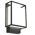 Luminaire mural d�ext�rieur NESTOR angulaire, commutable, avec diffuseur IP44, noir profond 