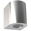 Luminaire mural d'ext�rieur CANTO 2 haut bas, rond, r�glable, commutable IP44, acier inoxydable