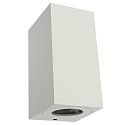 Luminaire mural d'ext�rieur CANTO MAXI KUBI 2 GU10 IP44, d�gager, blanche