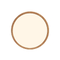 ceiling luminaire OJA 29 IP54 DIM round IP54, wood, mat dimmable