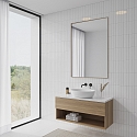 Nordlux Luminaire de plafond OJA 29 IP54 DIM rond IP54, bois, mat gradable