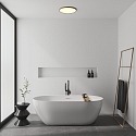 Nordlux ceiling luminaire OJA 42 IP54 DIM round IP54, wood, mat dimmable