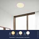Nordlux LED Ceiling luminaire OJA 60 Panel, 38W, 2700K, 3200lm, white