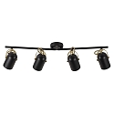 Nordlux Luminaire de plafond LOTUS 4 flammes E14 IP20, laiton, noir  