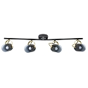 Nordlux Luminaire de plafond LOTUS 4 flammes E14 IP20, laiton, noir  