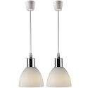 Luminaire � suspension RAY 2-KIT lot de 2 E14 IP20, chrome