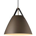 Pendant luminaire STRAP 36, 36cm, E27, IP20, metal, beige